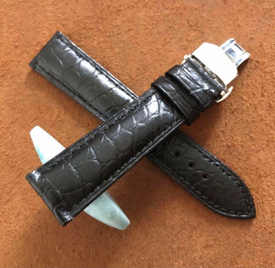 18 20 mm本革クロコダイル 腕時計ベルト ワニ革　人気商品