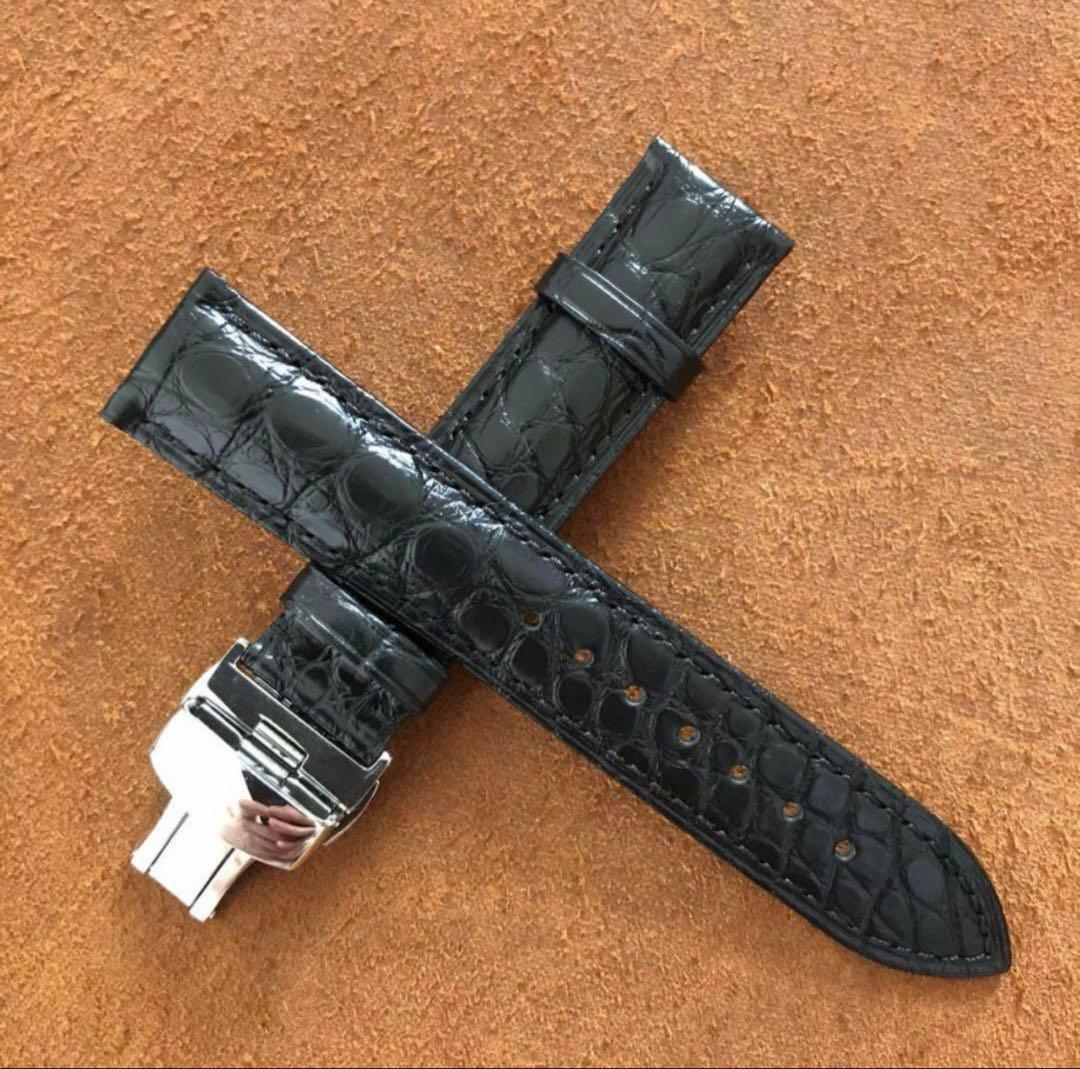 18 20 mm本革クロコダイル 腕時計ベルト ワニ革　人気商品