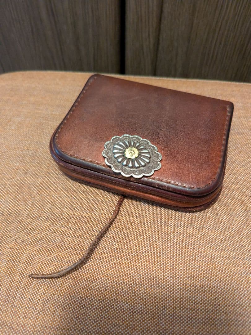 goro's 財布 フラワーコンチョ18k