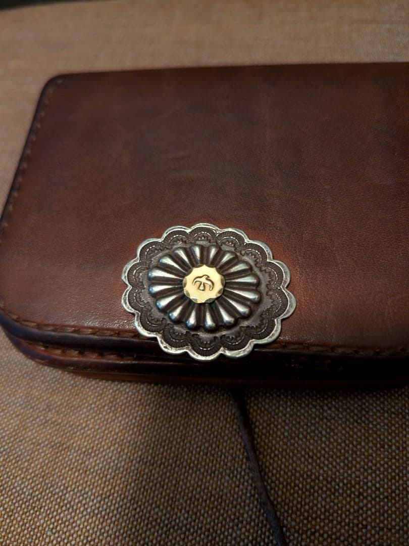 goro's 財布 フラワーコンチョ18k