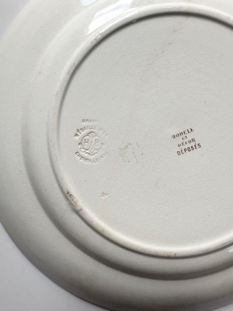 ショワジールロワ　フランス　アンティーク　皿　プレート　平皿