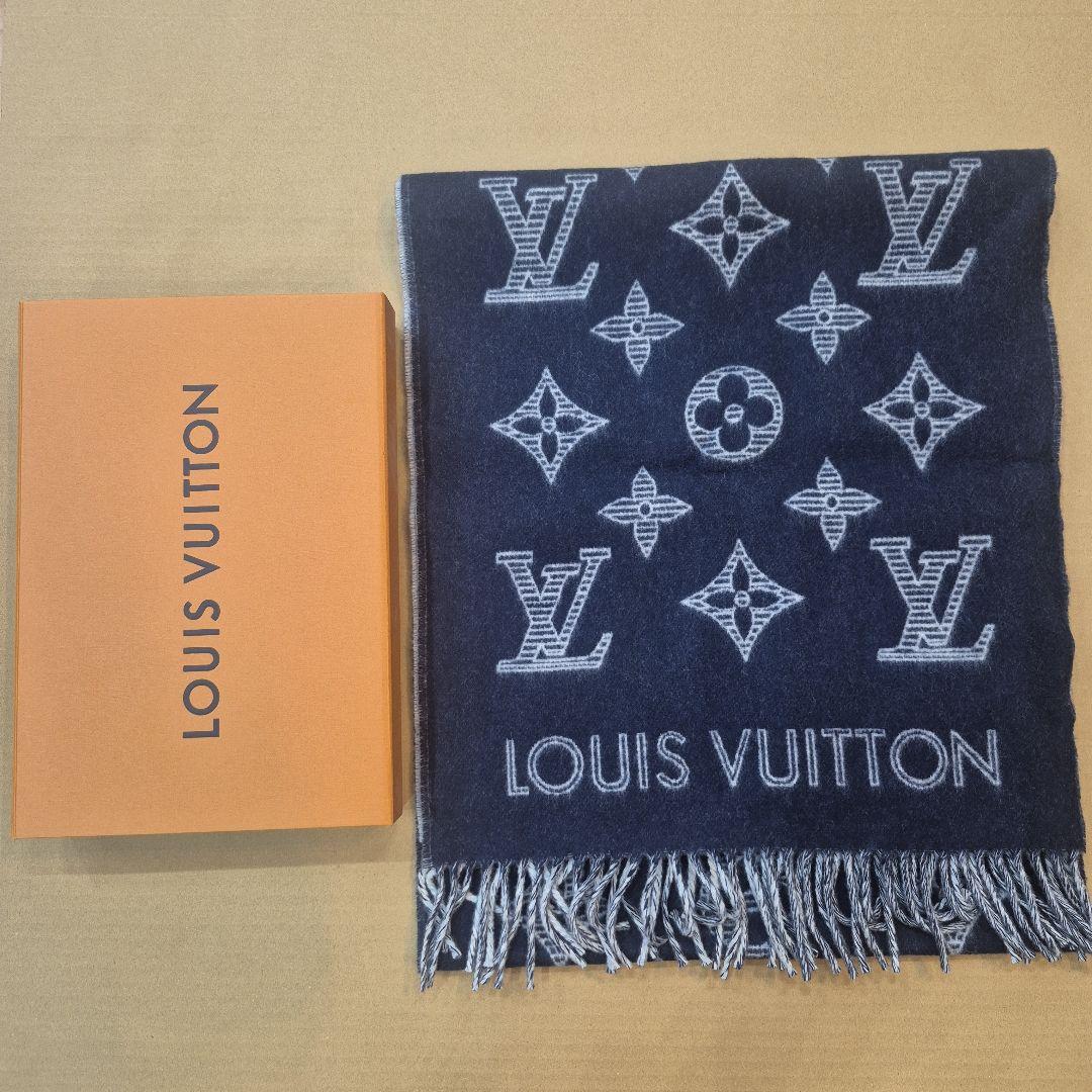 美品　ルイヴィトン LOUIS VUITTON 23AW マフラー モノグラム