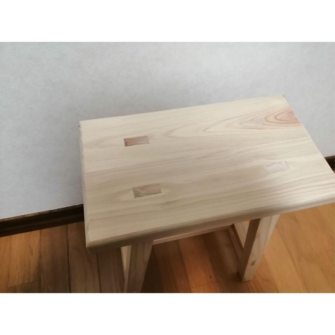 木製フラワースタンド　花台　幅35cm×高さ45cm(丸面取り)スツール　水槽台