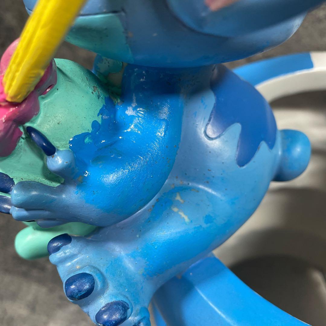 希少　セトクラフト　スティッチ　傘立て ディズニー　ひび割れあり