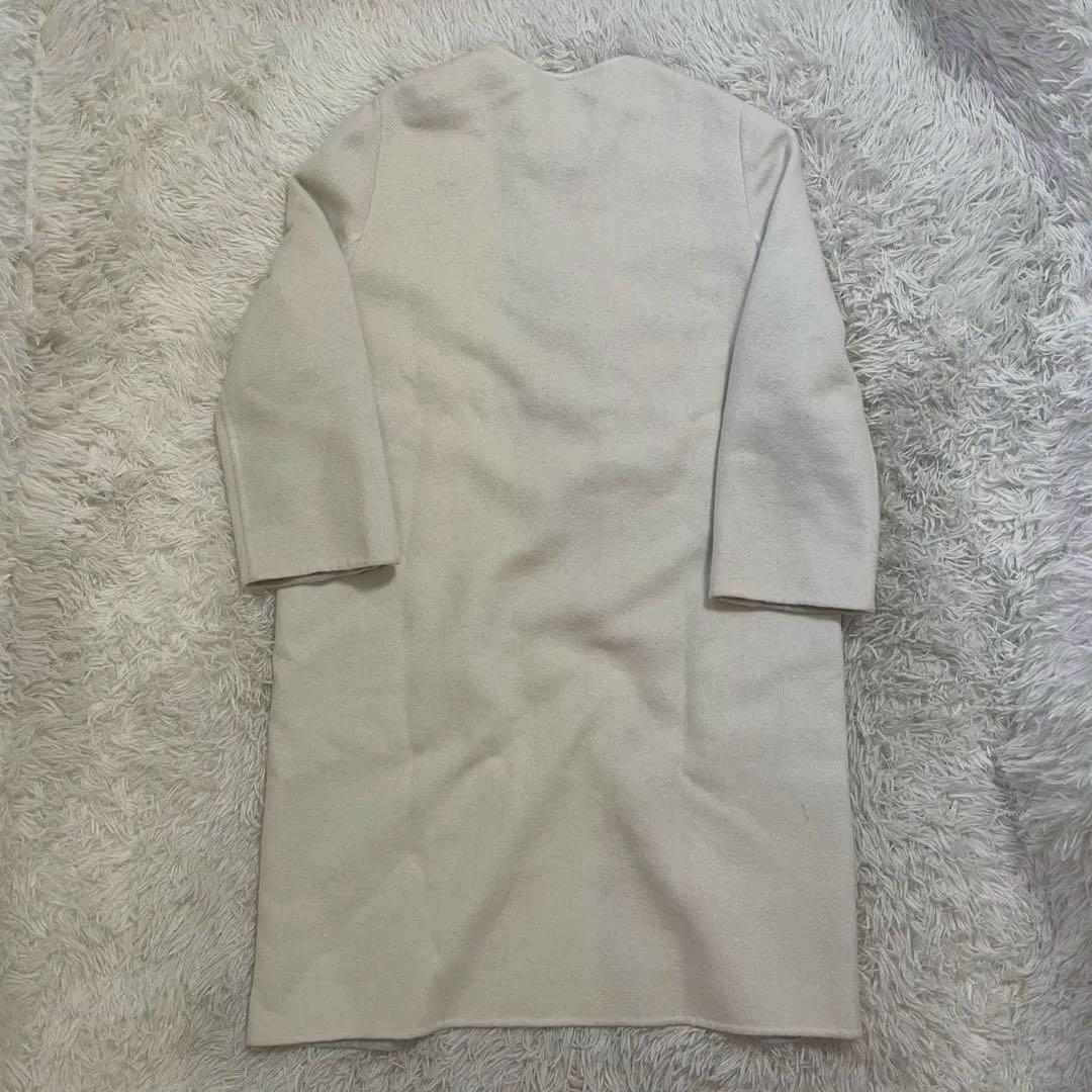 FENDI 毛皮コート カシミヤ100% フォクスファー 42 バイカラー