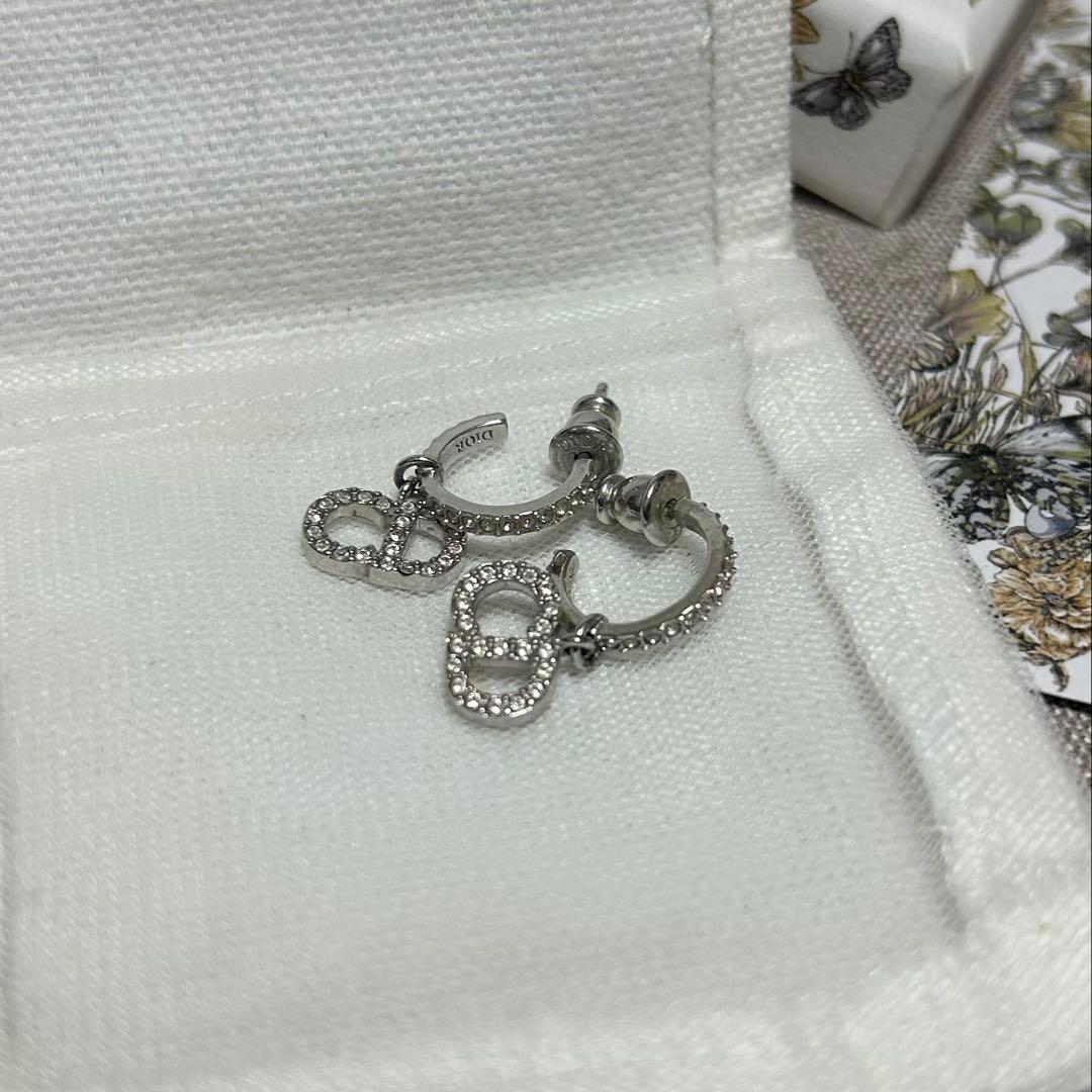 DIOR Clair D Lune ピアス　シルバー 美品