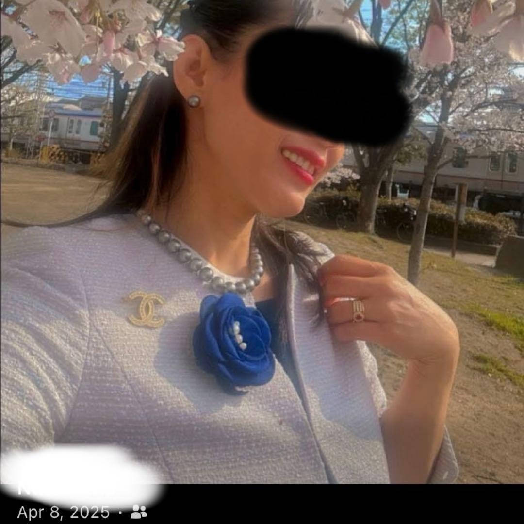 グレー真珠ネックレス 証明書付き