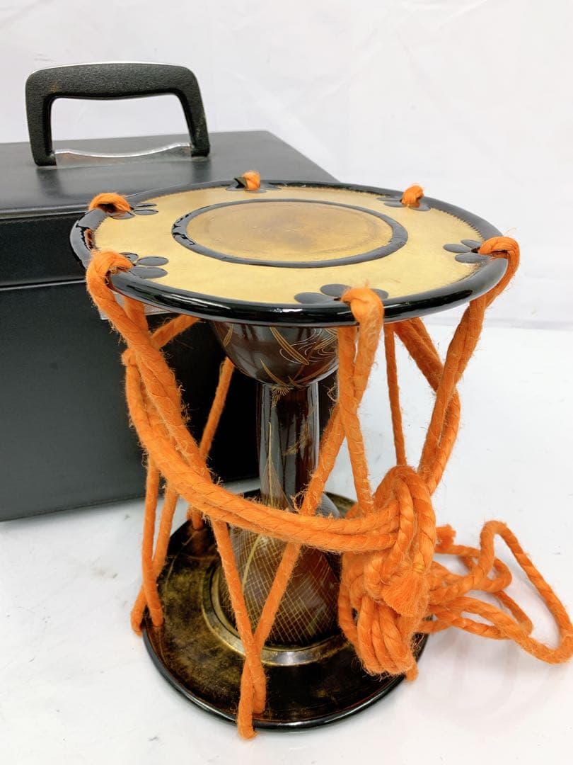 5SAM41 ☆時代物☆ 鼓太鼓 堤太鼓 金蒔絵 和楽器 打楽器 芸者 舞妓