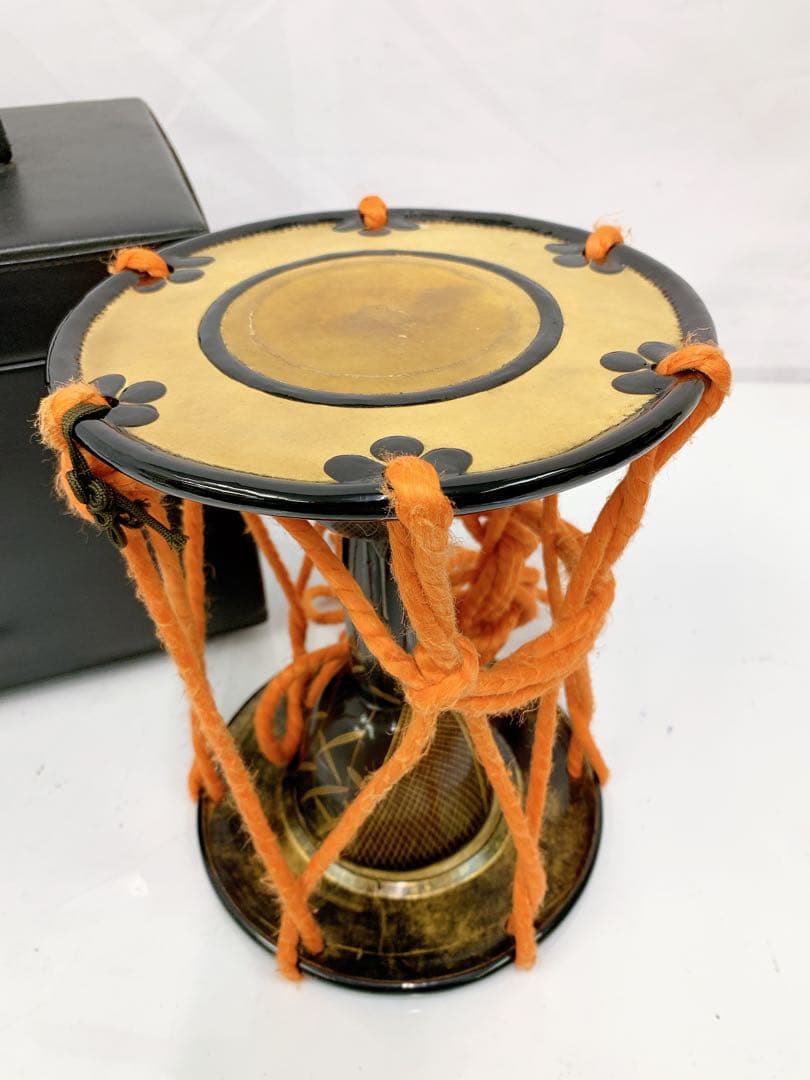 5SAM41 ☆時代物☆ 鼓太鼓 堤太鼓 金蒔絵 和楽器 打楽器 芸者 舞妓