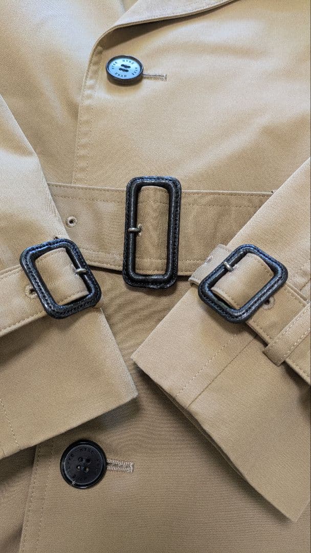 HYKE トレンチコート レギュラーフィット ライナー付き　サイズ2