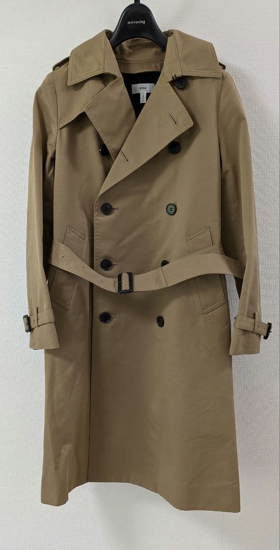 HYKE トレンチコート レギュラーフィット ライナー付き　サイズ2