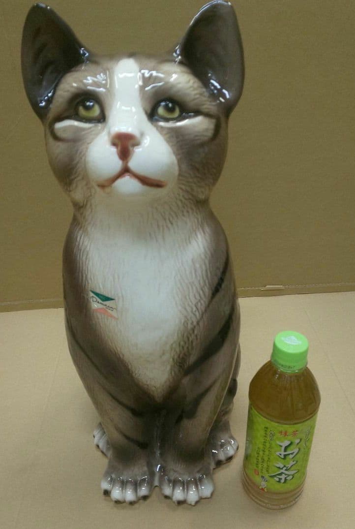 陶器 猫 置物 ドマン