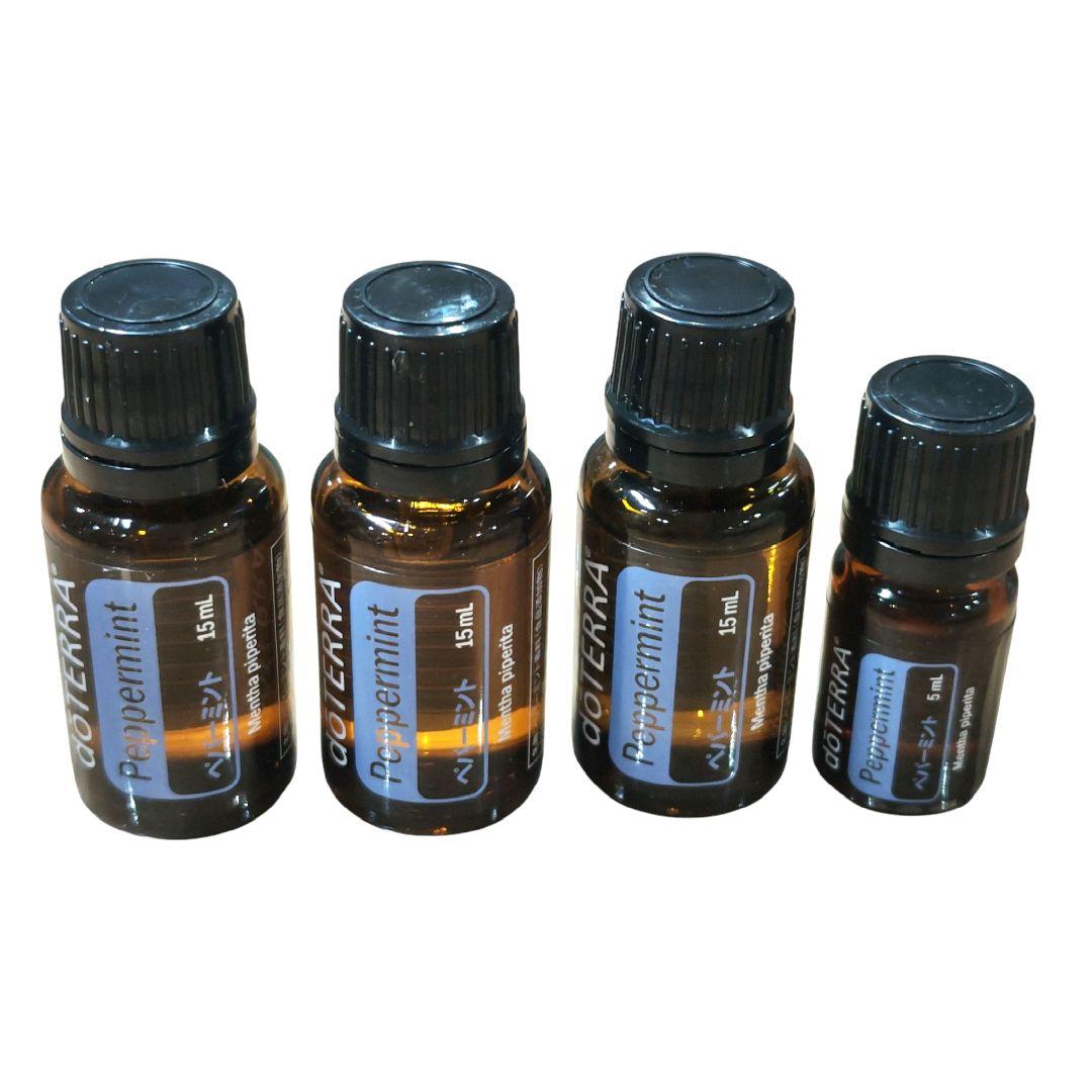 【新品未使用】ドテラ　doTERRA 　ペパーミント15ml＆5ml　4本セット