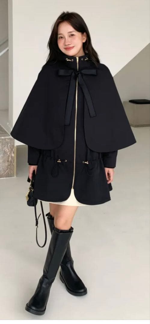 BB 3WAY CAPE COAT ブラック