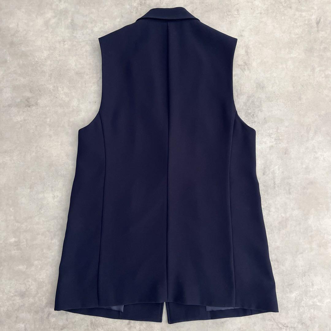 ひ*ん様 未使用 タグ付き 23区 ジレ ベスト ロング丈 セレモニー ネイビー