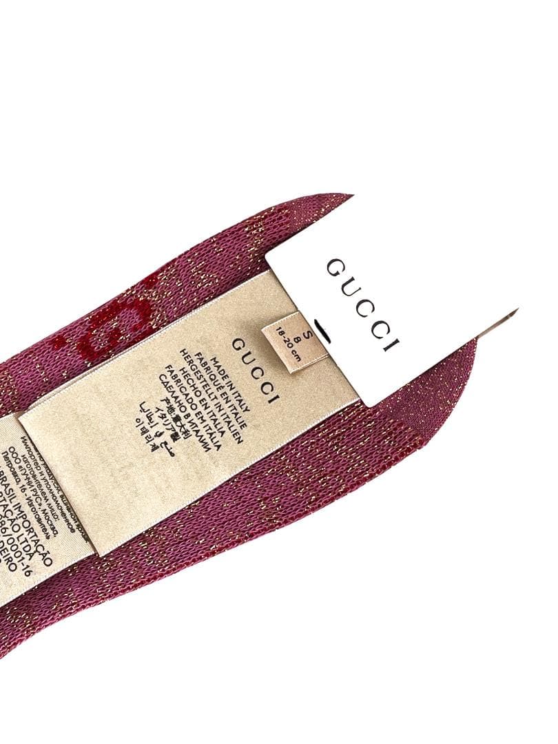 【新品】GUCCI グッチ ソックス ラメ ファブリック GGロゴ ギフトセット