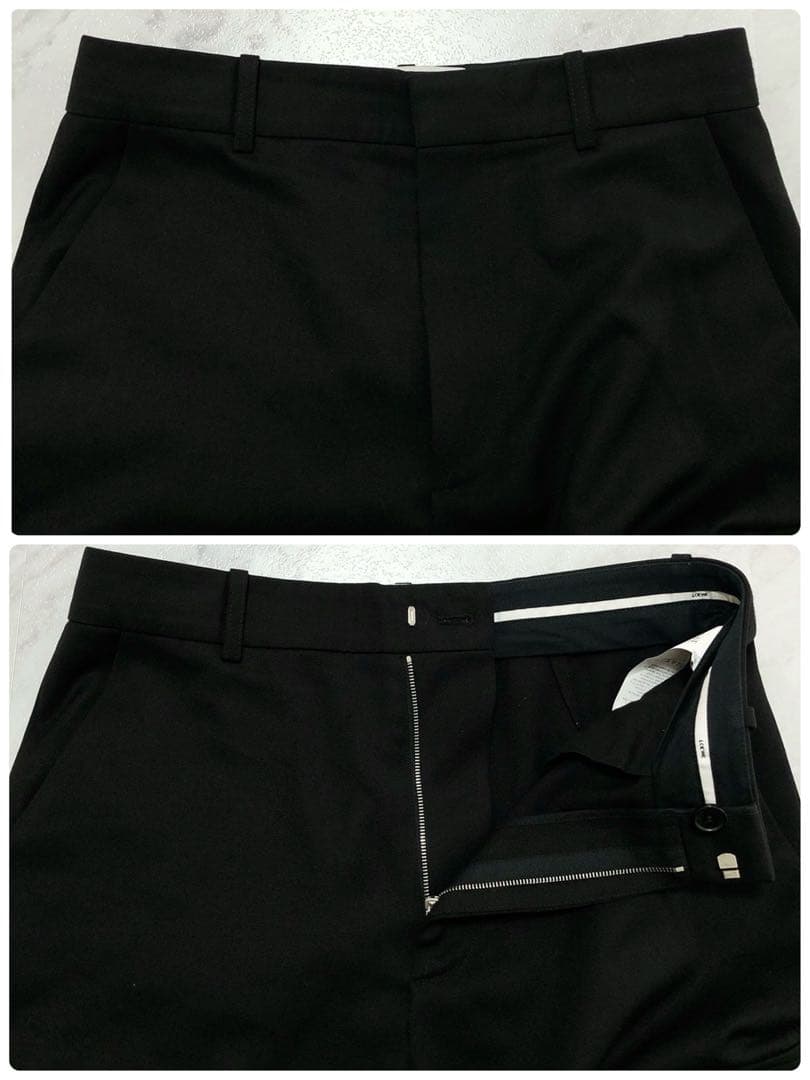 【現行 極美品】 LOEWE ワイド トラウザーズ カーゴパンツ ブラック 46