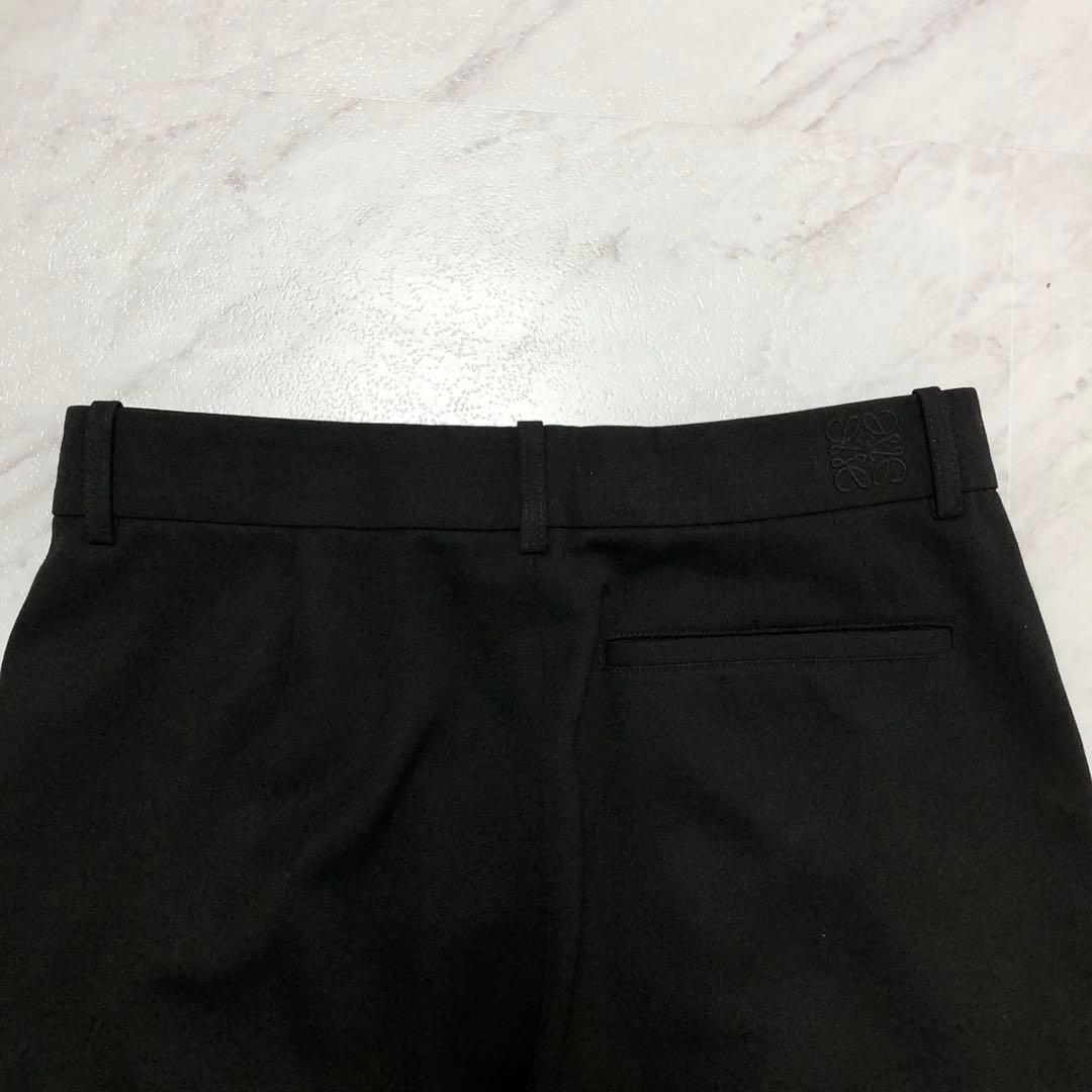 【現行 極美品】 LOEWE ワイド トラウザーズ カーゴパンツ ブラック 46