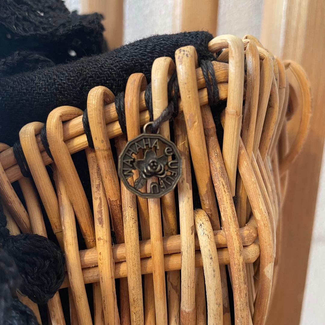 ebagos エバゴス レース装飾 ワンハンドル バスケットバッグ