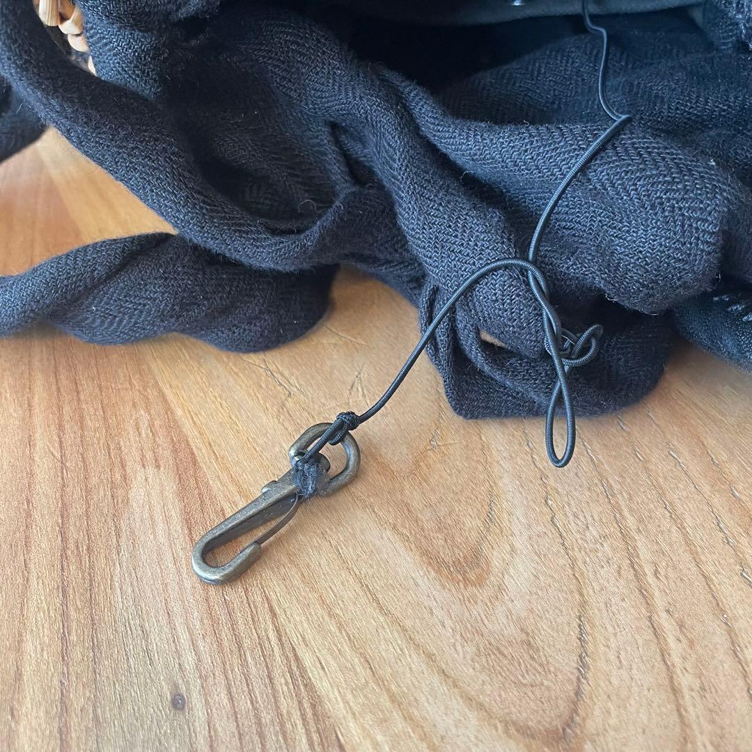 ebagos エバゴス レース装飾 ワンハンドル バスケットバッグ