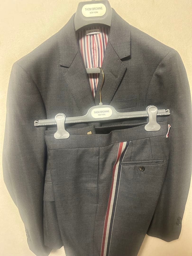 希少)THOM BROWNE グレー スーツ セットアップ　サイズ0