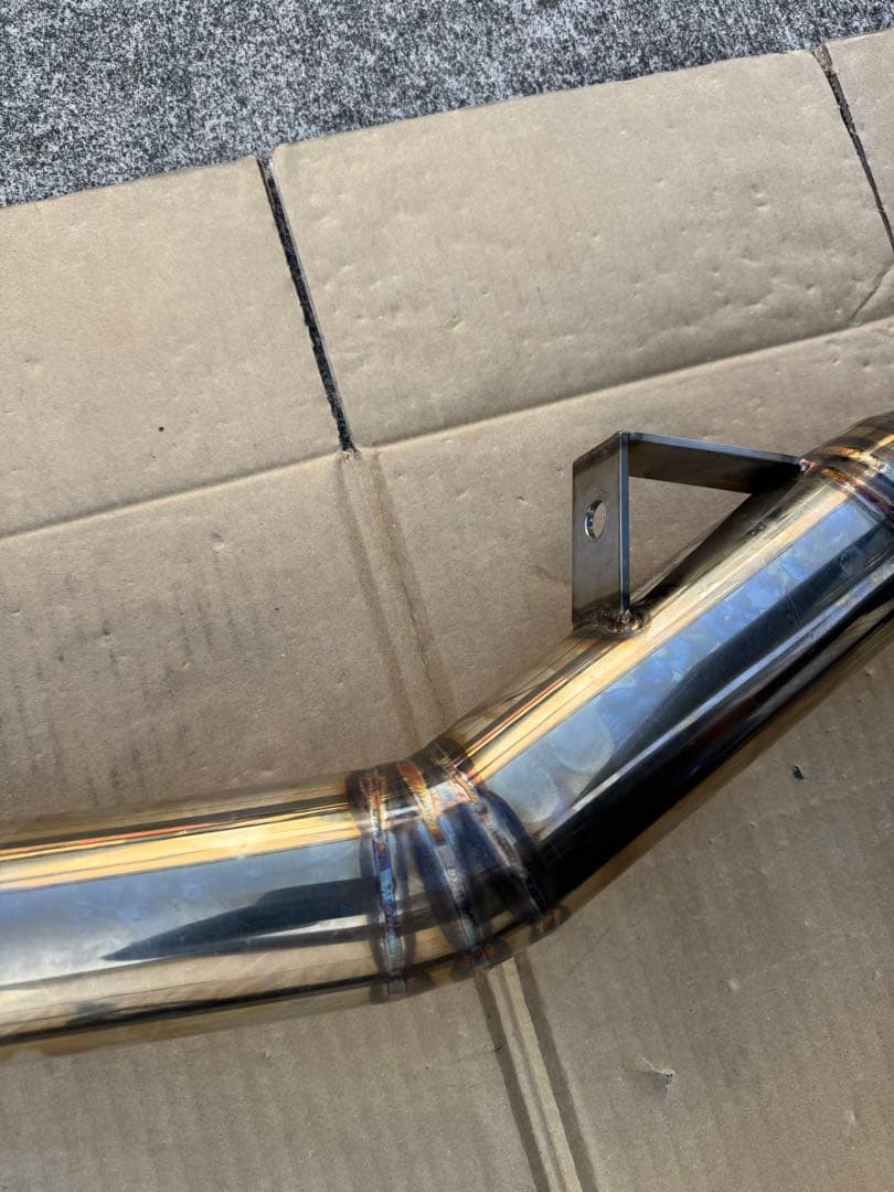 【ひろき】VAB STI フロントパイプ　ストレート　第２触媒ストレート