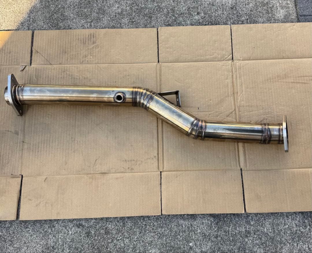 【ひろき】VAB STI フロントパイプ　ストレート　第２触媒ストレート