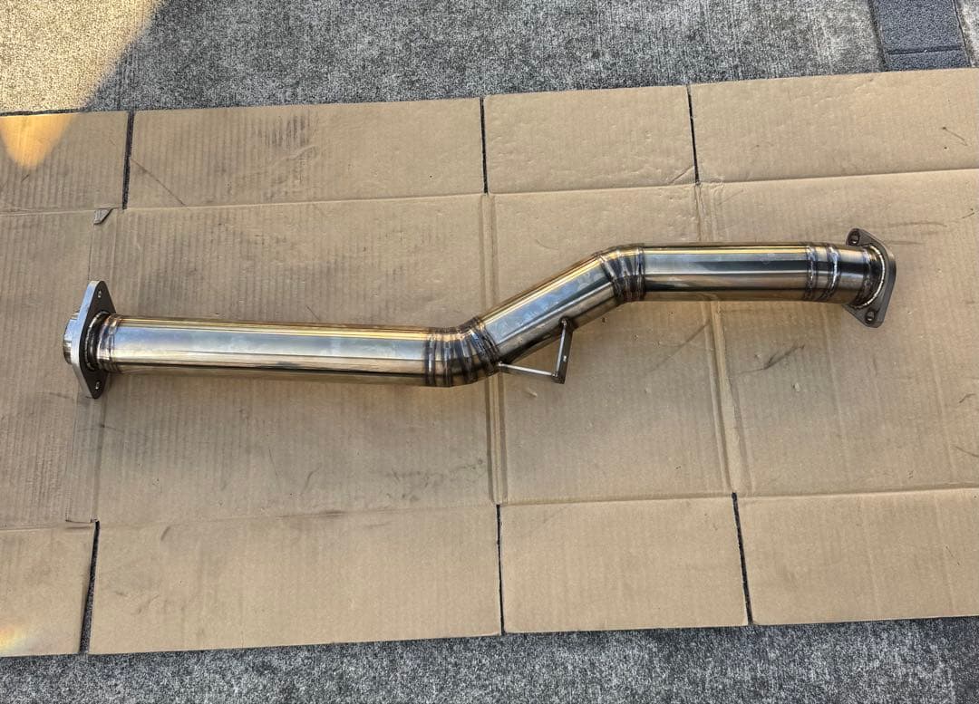 【ひろき】VAB STI フロントパイプ　ストレート　第２触媒ストレート