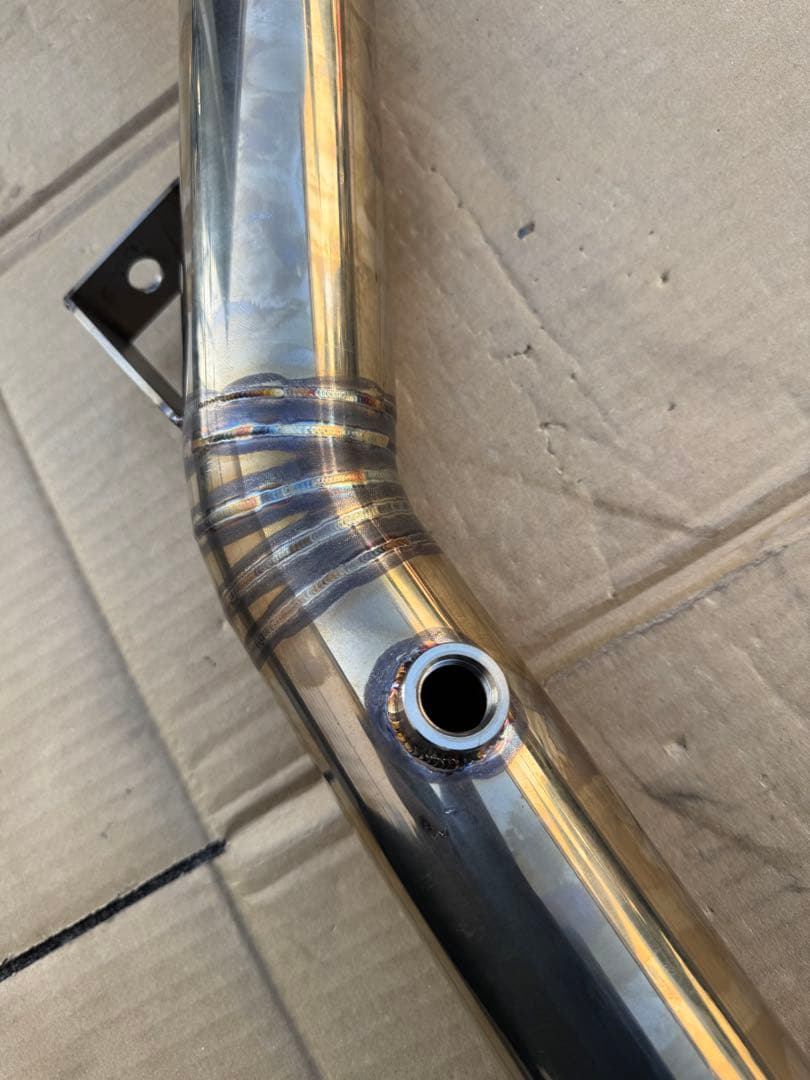 【ひろき】VAB STI フロントパイプ　ストレート　第２触媒ストレート