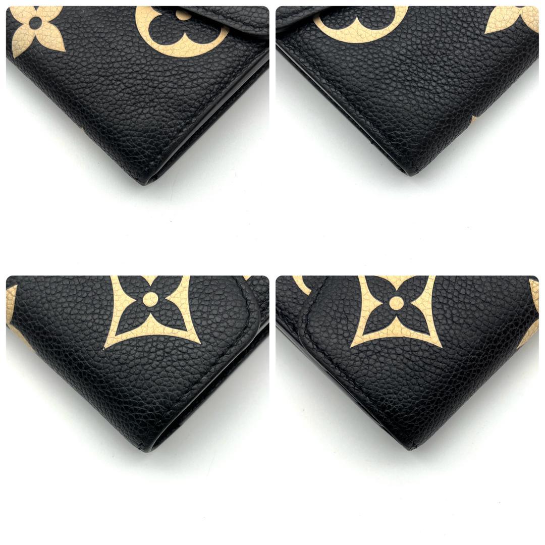 【最高級美品】ルイヴィトン アンプラント ポルトフォイユ サラ バイカラー 黒