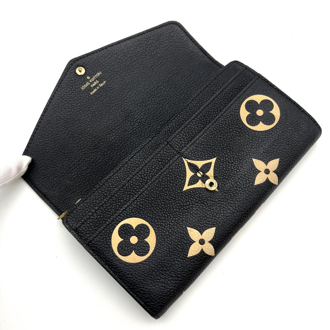 【最高級美品】ルイヴィトン アンプラント ポルトフォイユ サラ バイカラー 黒