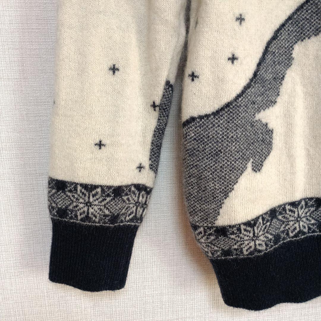 4サイズ　PEARLY GATES 日本製　ウールセーター　ニット　山登り