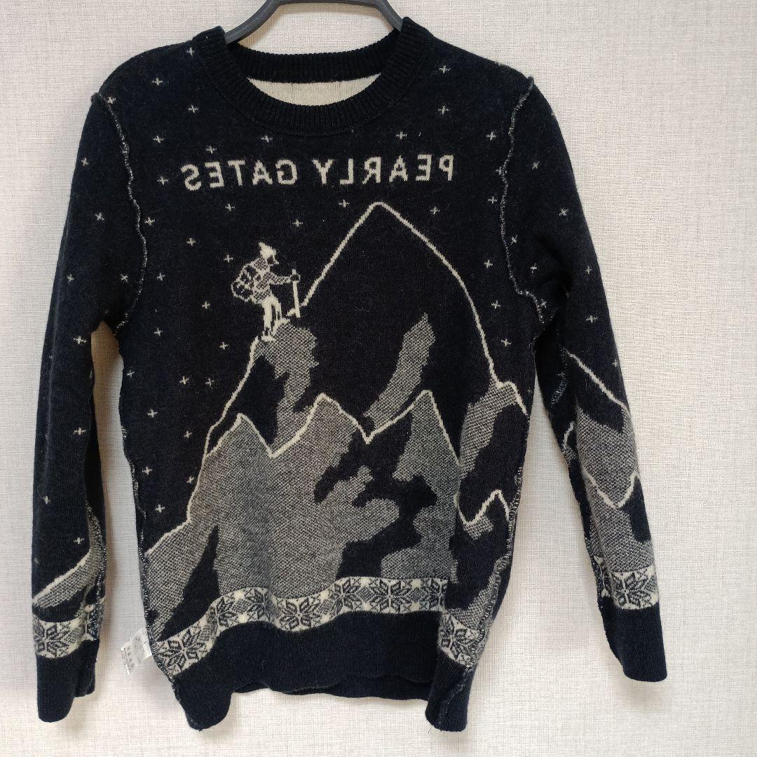 4サイズ　PEARLY GATES 日本製　ウールセーター　ニット　山登り