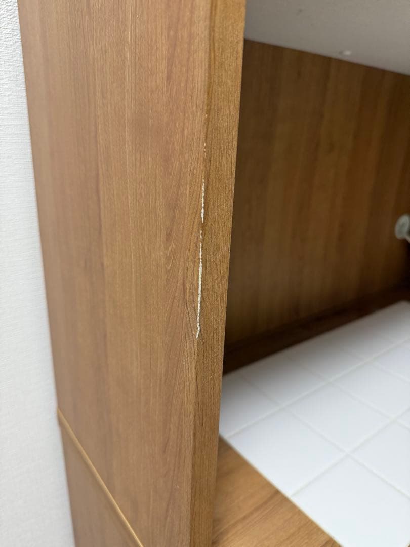 木目調 食器棚・キッチンカウンター