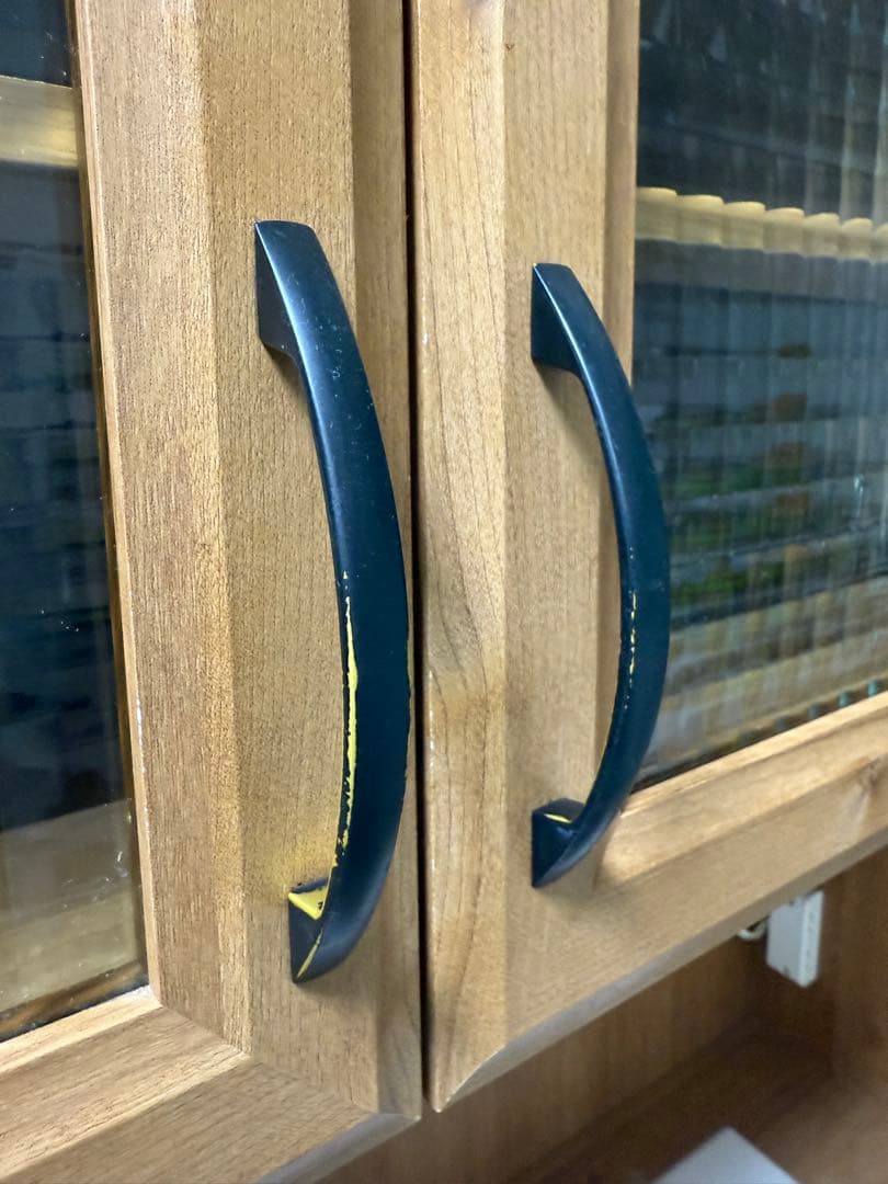 木目調 食器棚・キッチンカウンター