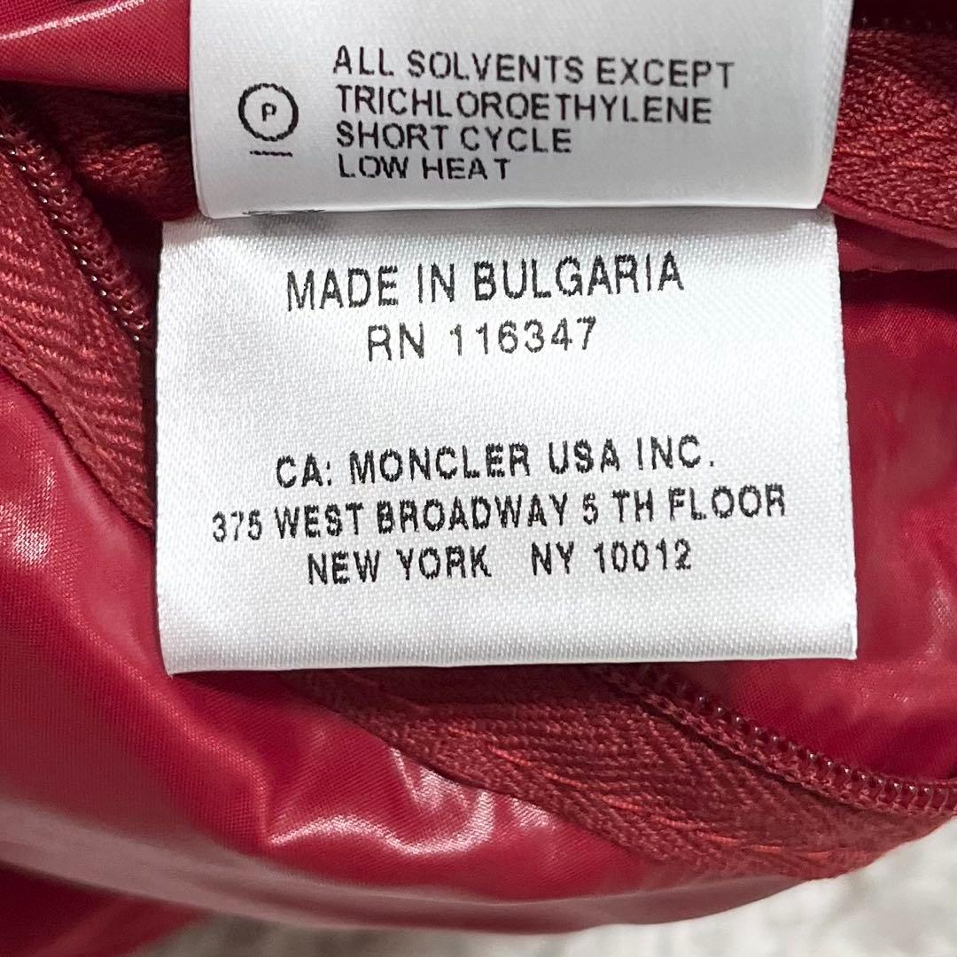 MONCLER レッド ダウンベスト