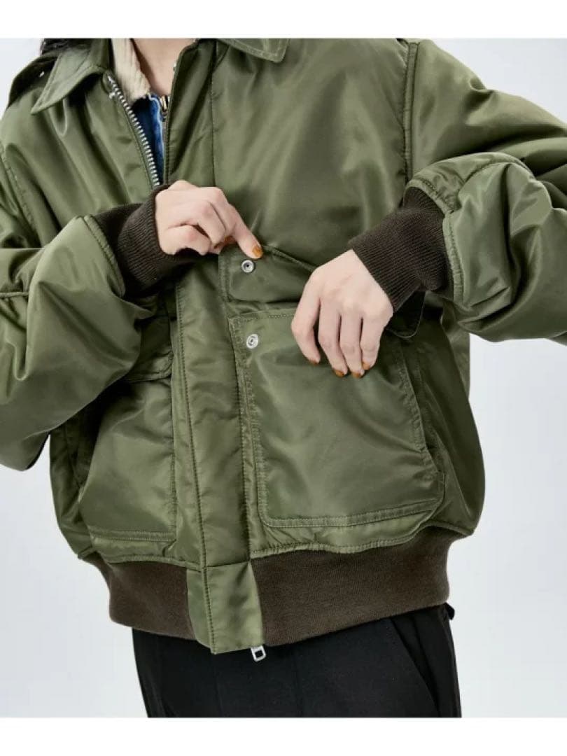 A2 MILITARY ARM VOLUME BLOUSON アダムエロペ