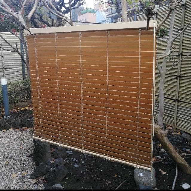 Nichibei スラットブラインド w1920×L2200　ベージュ　ブラウン