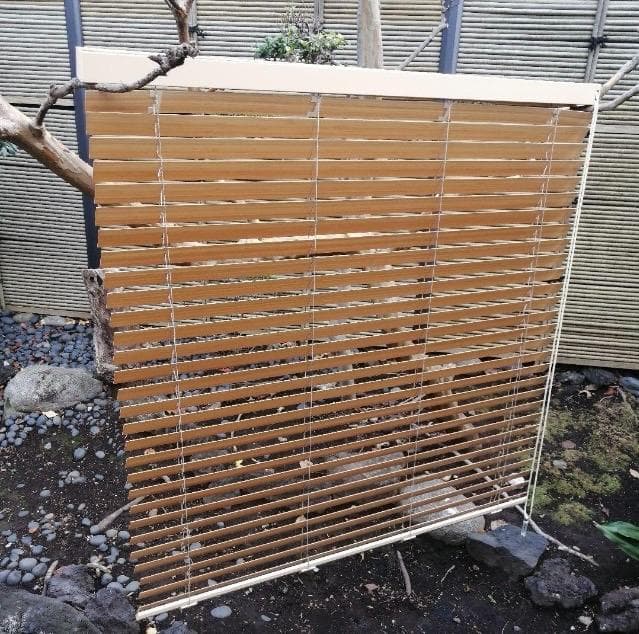 Nichibei スラットブラインド w1920×L2200　ベージュ　ブラウン