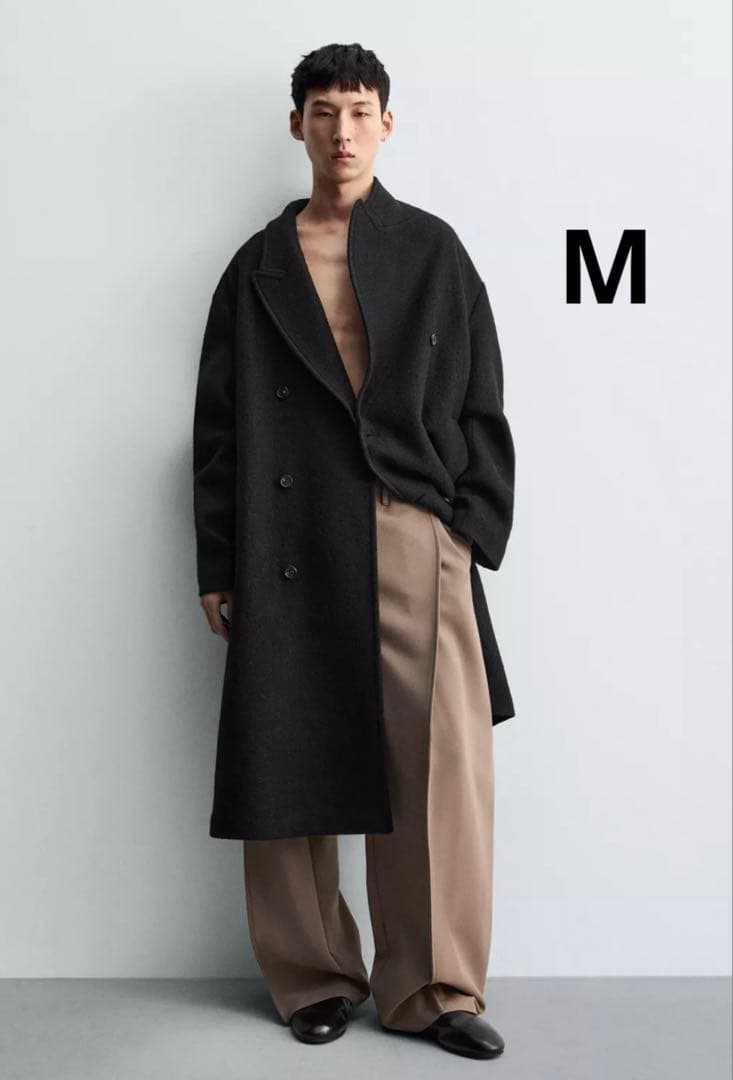 ZARA ザラ　ブークレテクスチャーダブルブレストコート　新品、未使用