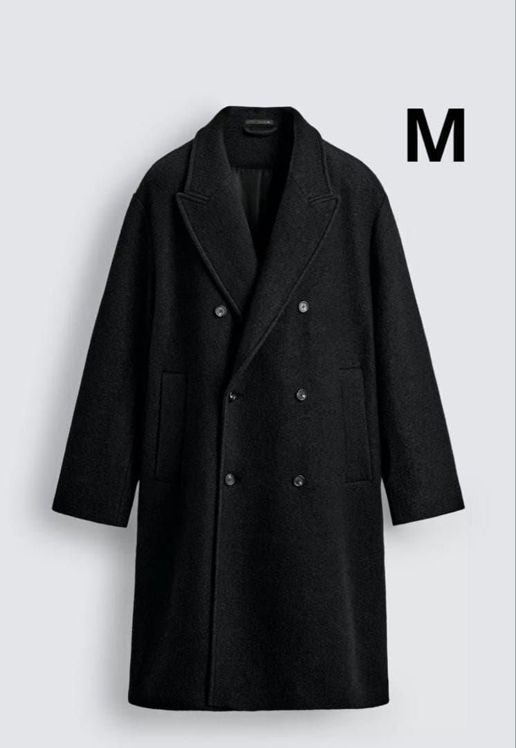 ZARA ザラ　ブークレテクスチャーダブルブレストコート　新品、未使用