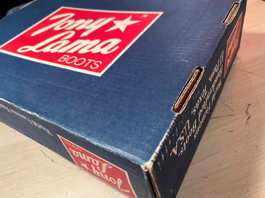 Tony Lama ウエスタンブーツ ブラウン/ブラック8 新品、箱付き