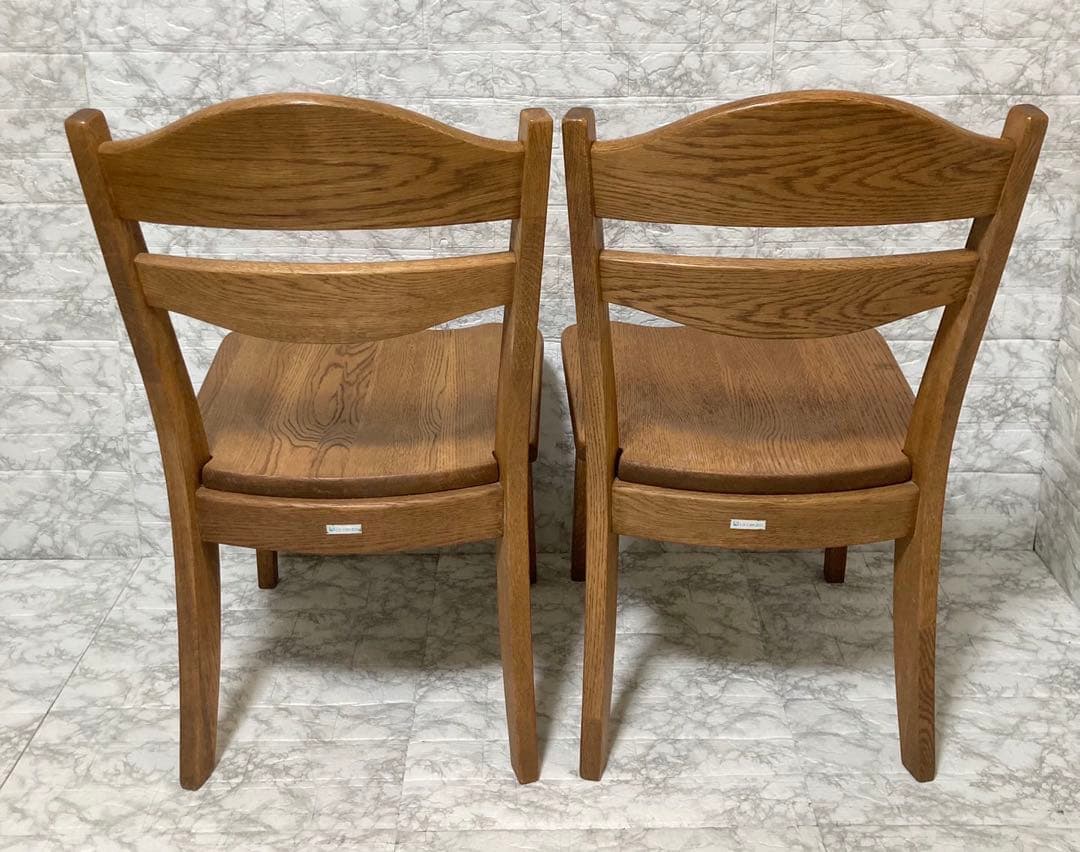 【美品 送料込】フジシ ダイニングチェア SHIN RINGO 2脚セット