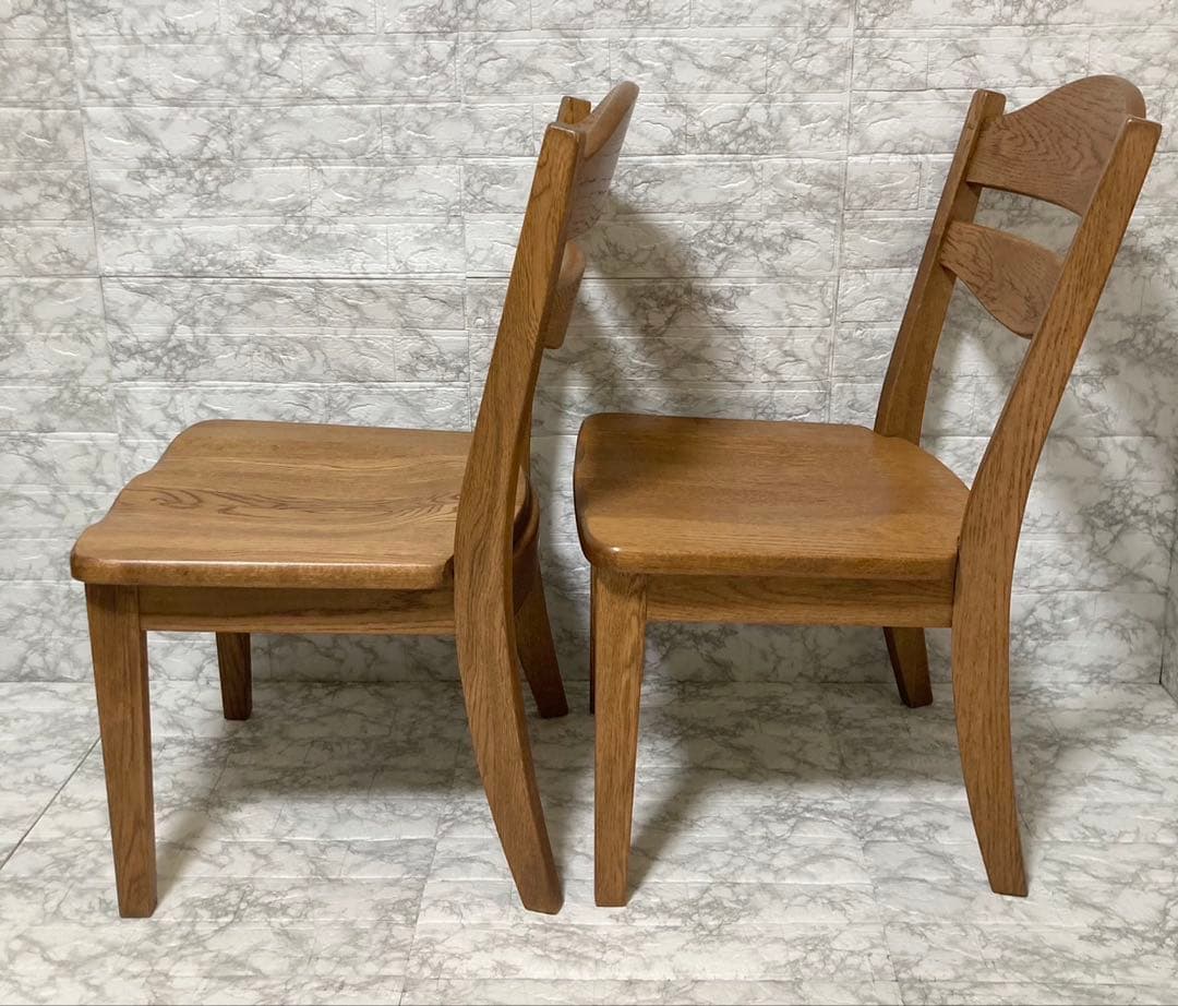 【美品 送料込】フジシ ダイニングチェア SHIN RINGO 2脚セット