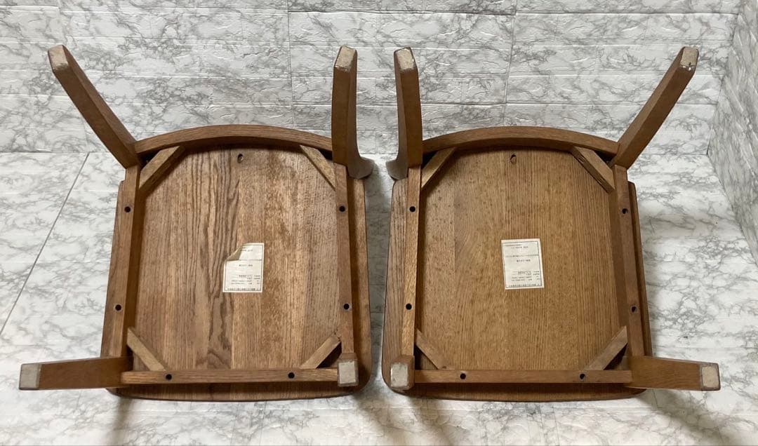 【美品 送料込】フジシ ダイニングチェア SHIN RINGO 2脚セット