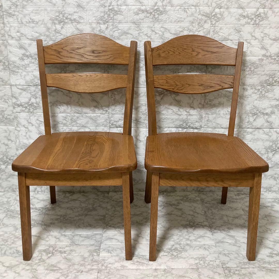 【美品 送料込】フジシ ダイニングチェア SHIN RINGO 2脚セット