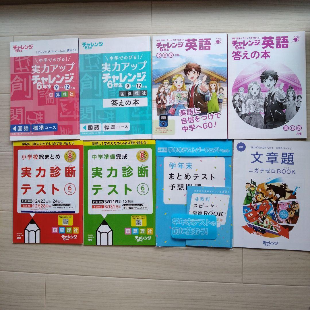 ベネッセ　進研ゼミ　チャレンジ6年生　一年間　まとめ売り