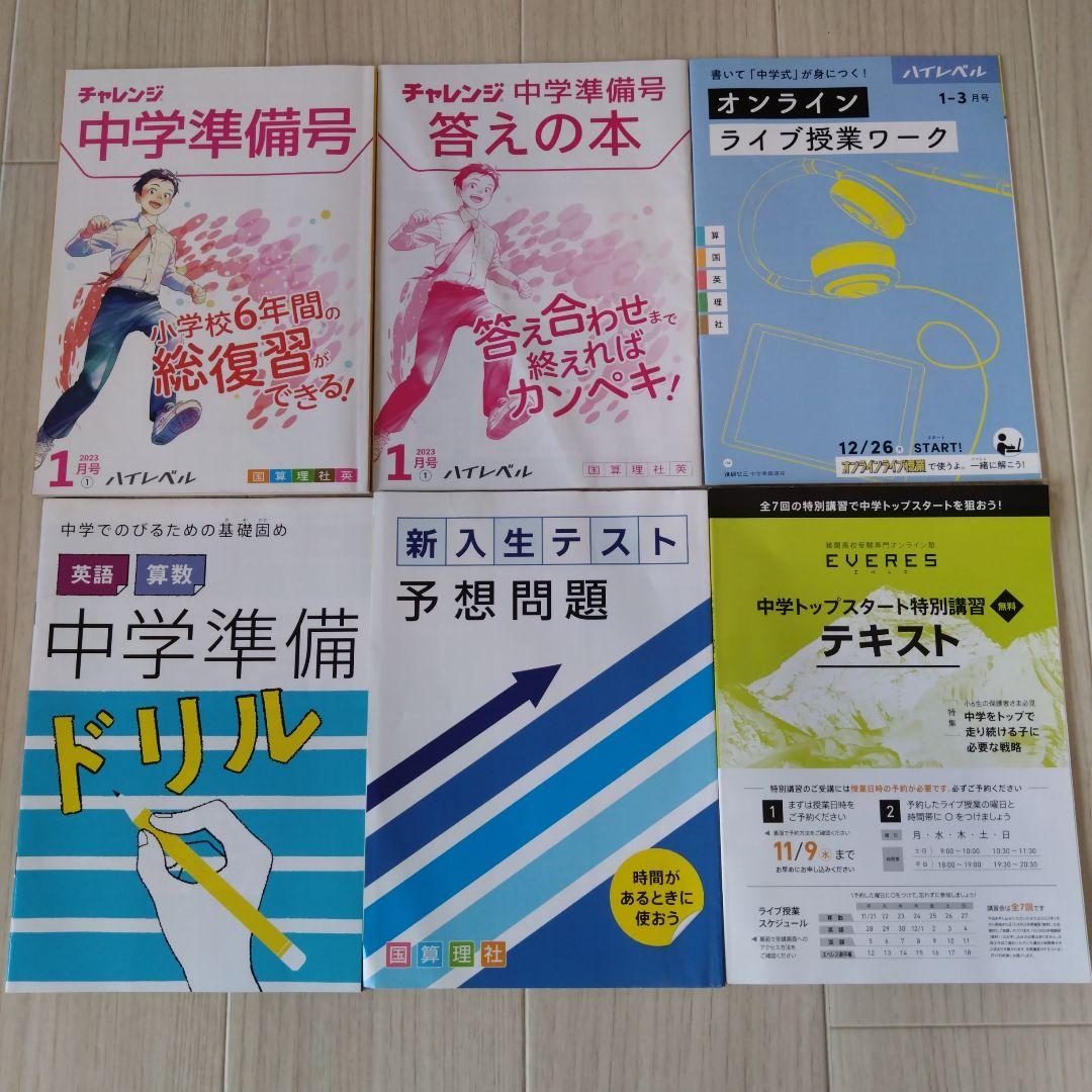 ベネッセ　進研ゼミ　チャレンジ6年生　一年間　まとめ売り