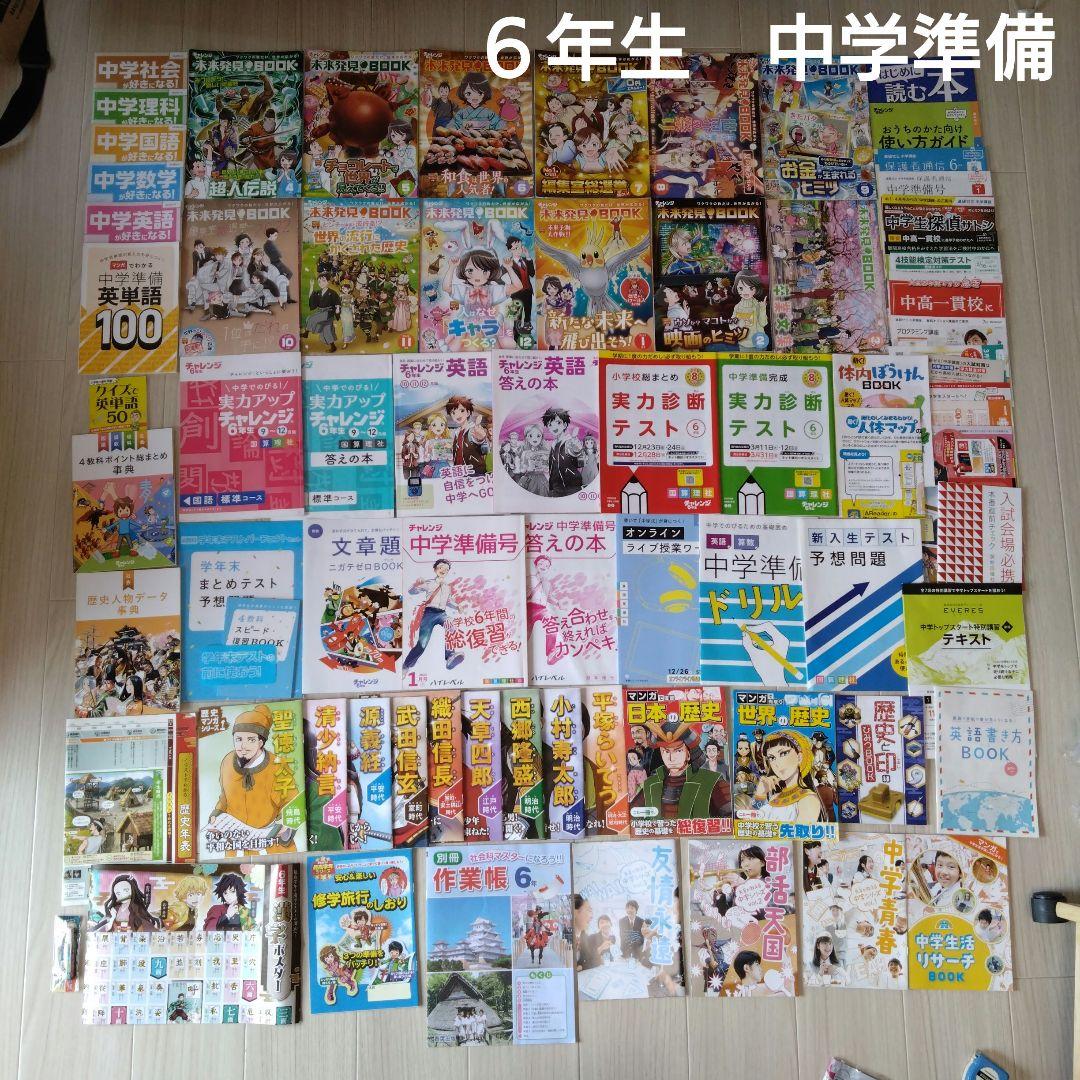 ベネッセ　進研ゼミ　チャレンジ6年生　一年間　まとめ売り