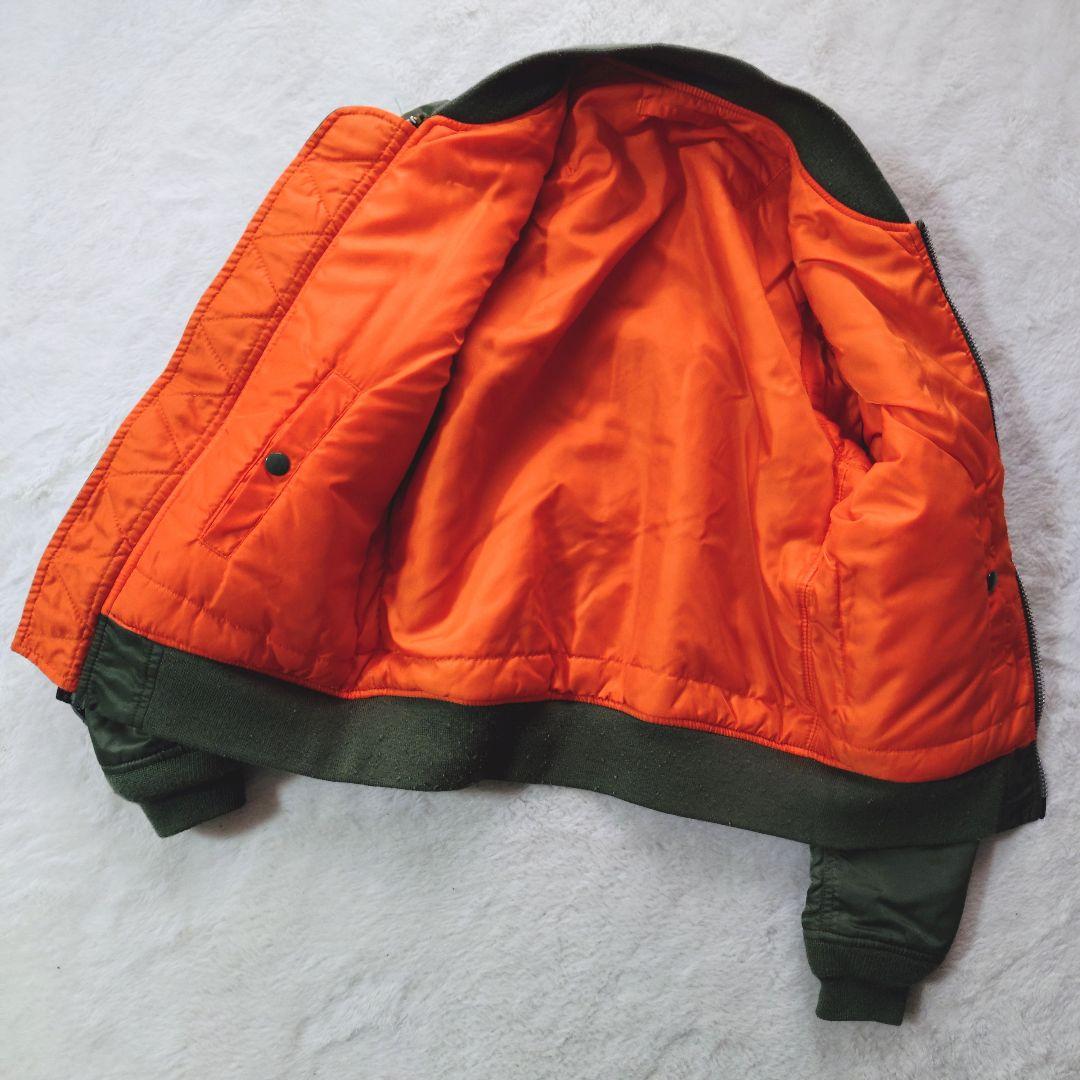 美品 現行 ALPHA INDUSTRIES MA-1 フライトジャケット M